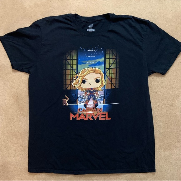Marvel Other - Limited Edition Captain Marvel Funko tee